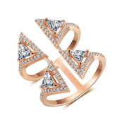 Personalized Simple Geometric Double Ring – Birthday Gifts — 4