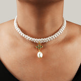 Diamond Pendant Strung With Imitation Pearl – Jewelry Gift Ideas — 1