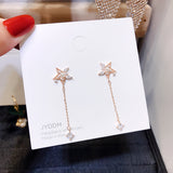 Personalized five-star pearl tassel earrings – Surprise Gifts — 4