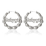 Creative Peach Heart Baby Letter Earrings Female – Gifts for Her — 4