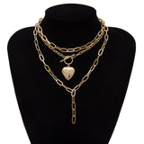 Creative Geometric Thick Chain Tassel Necklace – Jewelry Gift Ideas — 1