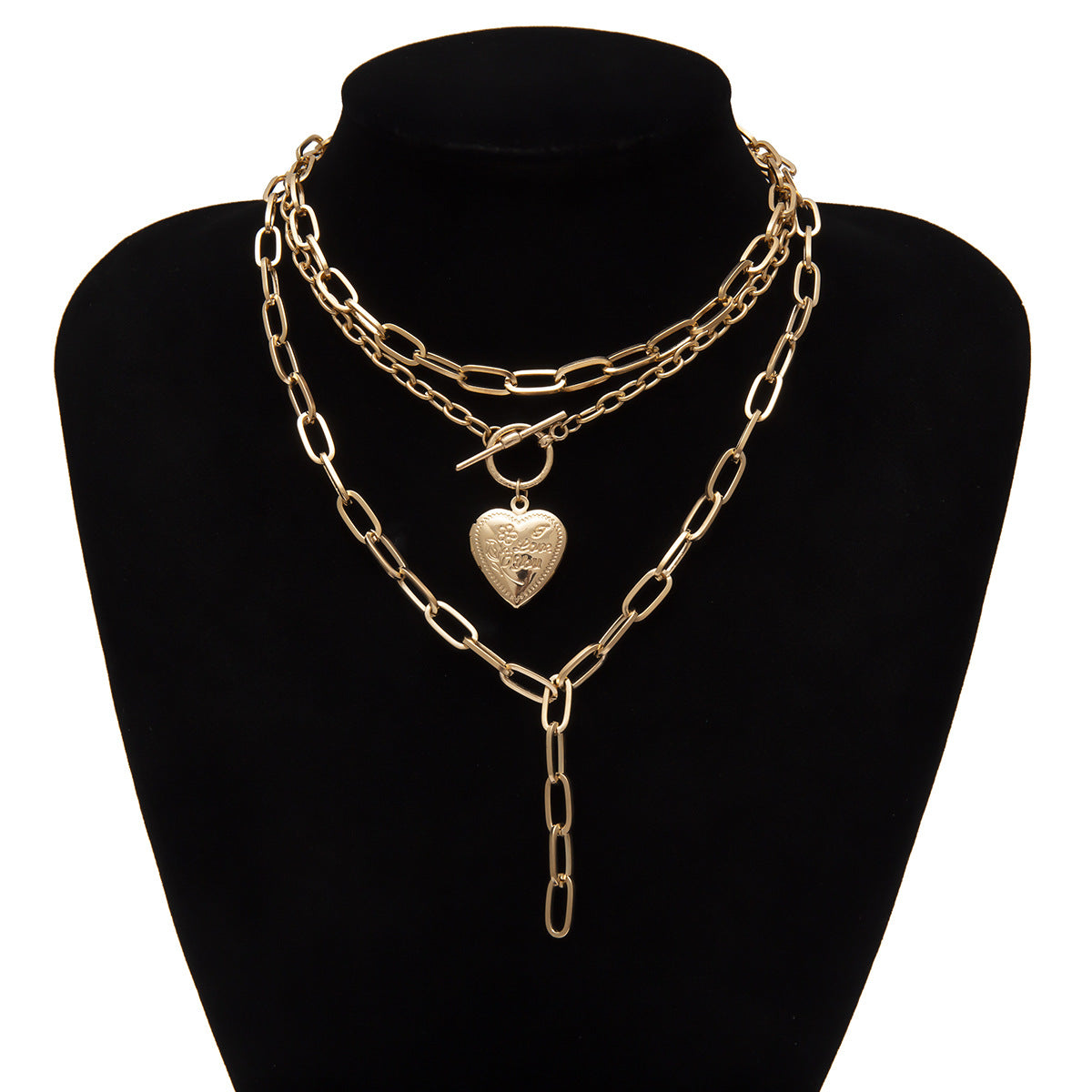 Creative Geometric Thick Chain Tassel Necklace – Jewelry Gift Ideas — 1