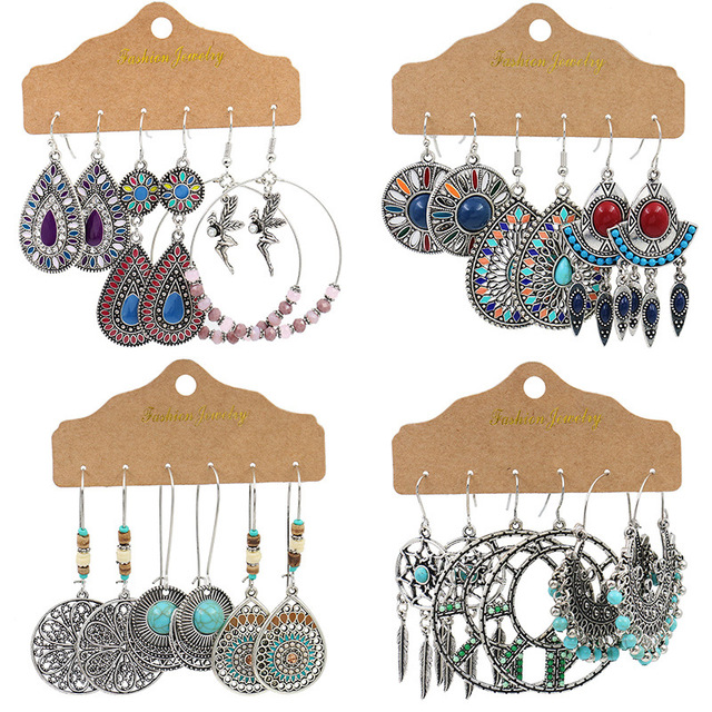Bohemian Style Vintage Earrings-Dianasteves -Women – Stylish Gifts — 1