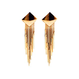 Popular Geometric Diamond Tassel Earrings – Special Occasion Gifts — 1