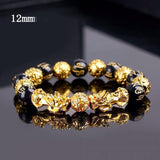Fashion Black Gold Brave Beaded Bracelet – Stylish Gifts — 11