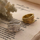 Geometric minimalist irregular ring design sense – Gifts for Her — 4