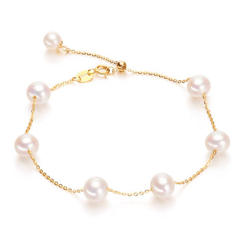 18k Gold Bead Bracelet – Jewelry Gift Ideas — 2