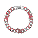 Personality Full Diamond Butterfly Accessories Cuban – Stylish Gifts — 6