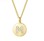 Single Studded Letter Necklace – Jewelry Gift Ideas — 9