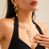 Liquid Design Metallic Irregular Water Drop – Jewelry Gift Ideas — 2