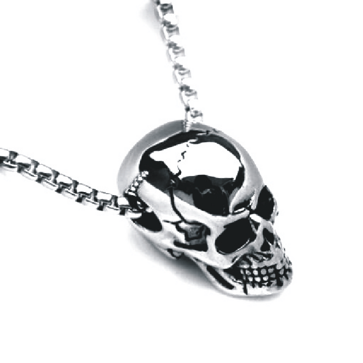 Male titanium steel skull necklace – Jewelry Gift Ideas — 1