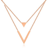 Triangle V necklace – Jewelry Gift Ideas — 1