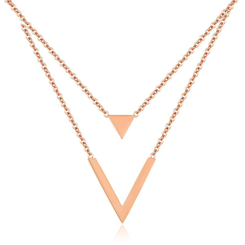 Triangle V necklace – Jewelry Gift Ideas — 1