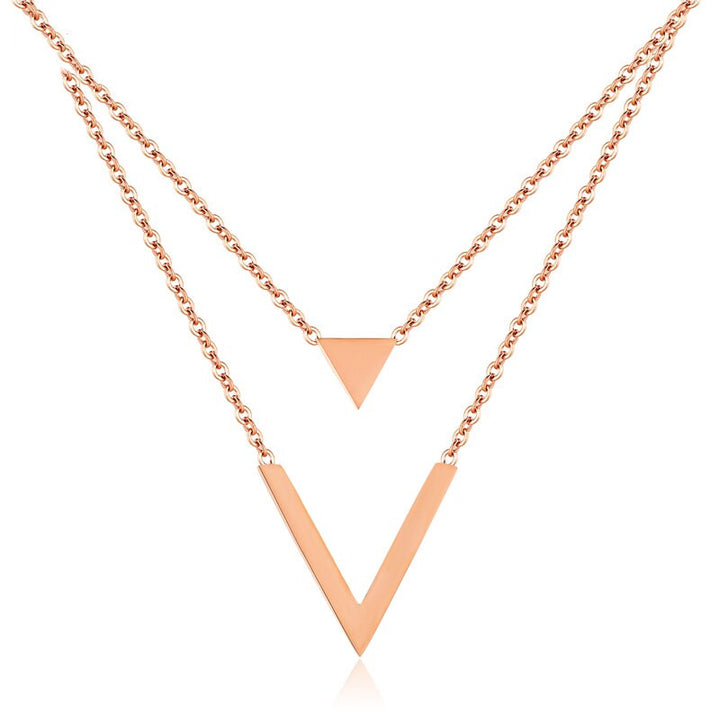 Triangle V necklace – Jewelry Gift Ideas — 1