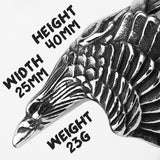 Viking Crow Stainless Steel Titanium Steel Men's Ring – Gifts for Him — 3