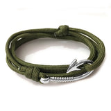 Fish Hook And Anchor Nylon Umbrella Rope Bracelet – Jewelry Gift Ideas — 8