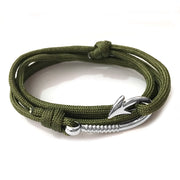 Fish Hook And Anchor Nylon Umbrella Rope Bracelet – Jewelry Gift Ideas — 8