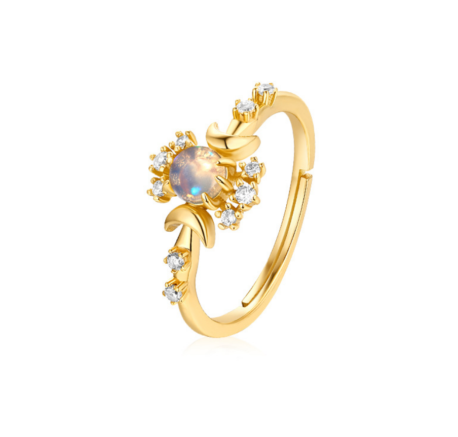 Sterling silver plated 9K gold ring – Small Gift Ideas — 1