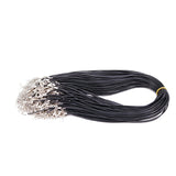 Rope Leather Rope Wax Thread Necklace Rope Black – Jewelry Gift Ideas — 2