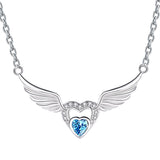 S925 Sterling Silver Angel Wing Necklace Female – Jewelry Gift Ideas — 1