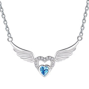 S925 Sterling Silver Angel Wing Necklace Female – Jewelry Gift Ideas — 1