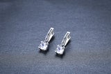Inlaid Copper-plated Square Zircon Earrings – Practical Gifts — 3