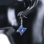 Natural Crystal Merkaba Star Carved Earrings – Stylish Gifts — 12