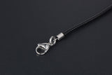 Black Woven Linen Wax Rope Necklace – Jewelry Gift Ideas — 7