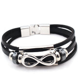 Leather Leather Bracelet Bracelet For men Figure – Jewelry Gift Ideas — 1