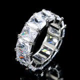 Fashion Bright Diamond Square Gemstone New Ring Women – Stylish Gifts — 6