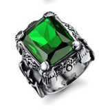 Titanium steel men's zircon ring – Gifts for Him — 6