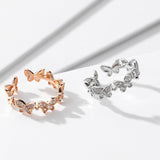 Fashion Micro Diamond Dancing Butterfly Ring – Stylish Gifts — 5