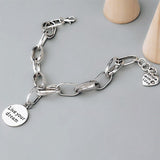 Adjustable Bracelet Female Letters Love Heart – Jewelry Gift Ideas — 3