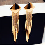 Popular Geometric Diamond Tassel Earrings – Special Occasion Gifts — 3