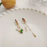 S925 Silver Needle Rabbit Carrot Bow Pearl – Gifts for Pet Lovers — 4