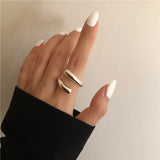 Women's Korean-style Retro Exaggerated Geometry Ring – Stylish Gifts — 14