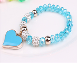 Elastic Crystal Bracelet & Bangle Heart Bracelets – Jewelry Gift Ideas — 8