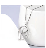 Sterling Silver Double Head Horse Heart Necklace – Jewelry Gift Ideas — 7