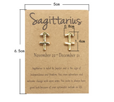 Twelve Constellation Card Fashion Stud Earrings – Stylish Gifts — 11