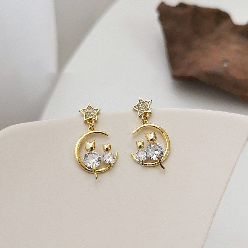 Ins Style Sweet Temperament Flash Diamond Earrings – Stylish Gifts — 1