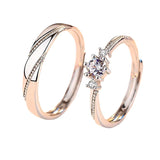 Sterling Silver Jewelry Couple Ring Female Wedding – Gifts for Couples — 1