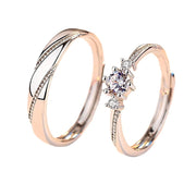 Sterling Silver Jewelry Couple Ring Female Wedding – Gifts for Couples — 1