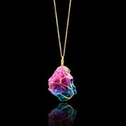 Rainbow Quartz Crystal Necklace – Jewelry Gift Ideas — 8