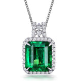 Grandmother Green Diamond Zircon Pendant Necklace – Jewelry Gift Ideas — 4