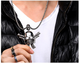 Punk Retro Skull Ghost Head Necklace Pendant – Jewelry Gift Ideas — 4