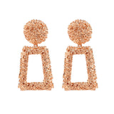 Metal earrings embossed floral earrings – Holiday Gift Ideas — 3