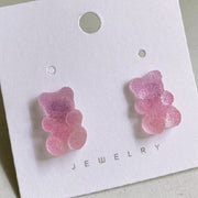 Fruit Juice Jelly Bear Earrings Soft Girl – Gifts for Kids — 6