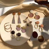 Autumn and winter geometric earrings female – Gifts for Her — 1