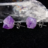 Amethyst Irregular Earrings Natural Stone – Special Occasion Gifts — 5
