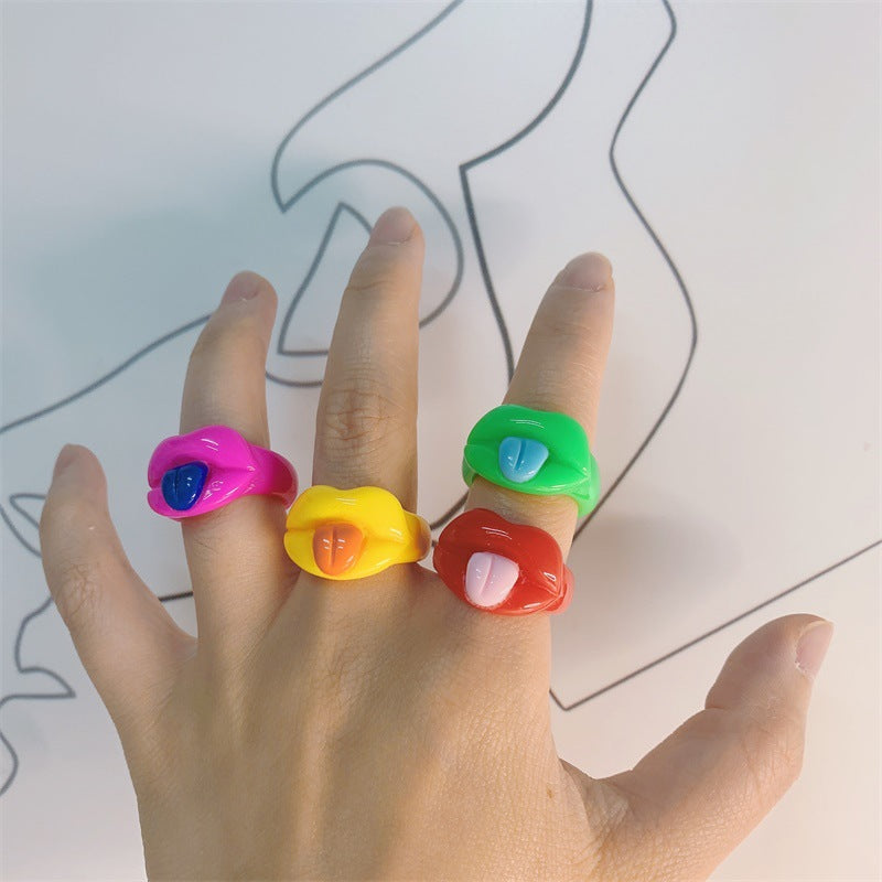 Women's Fashion New Funny Resin Ring – Stylish Gifts — 1